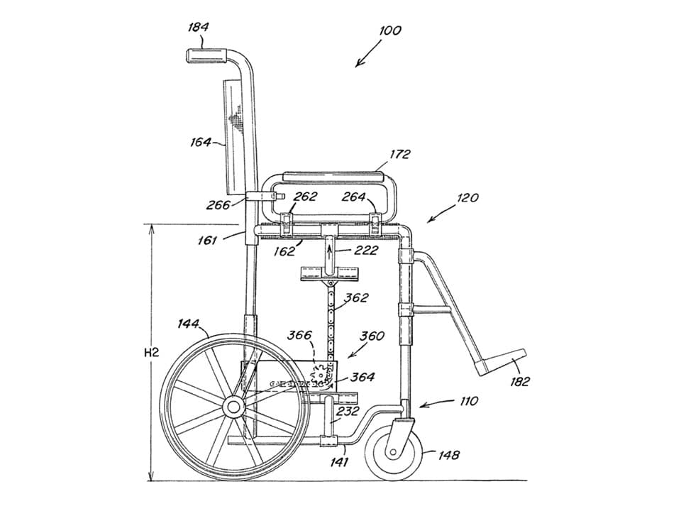 ELEVATABLE AND PORTABLE WHEELCHAIR - Image 1