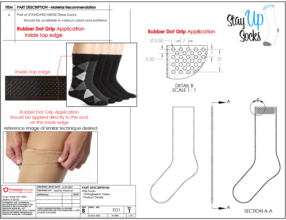 Sock With Internal Gripping Surface - Image 3