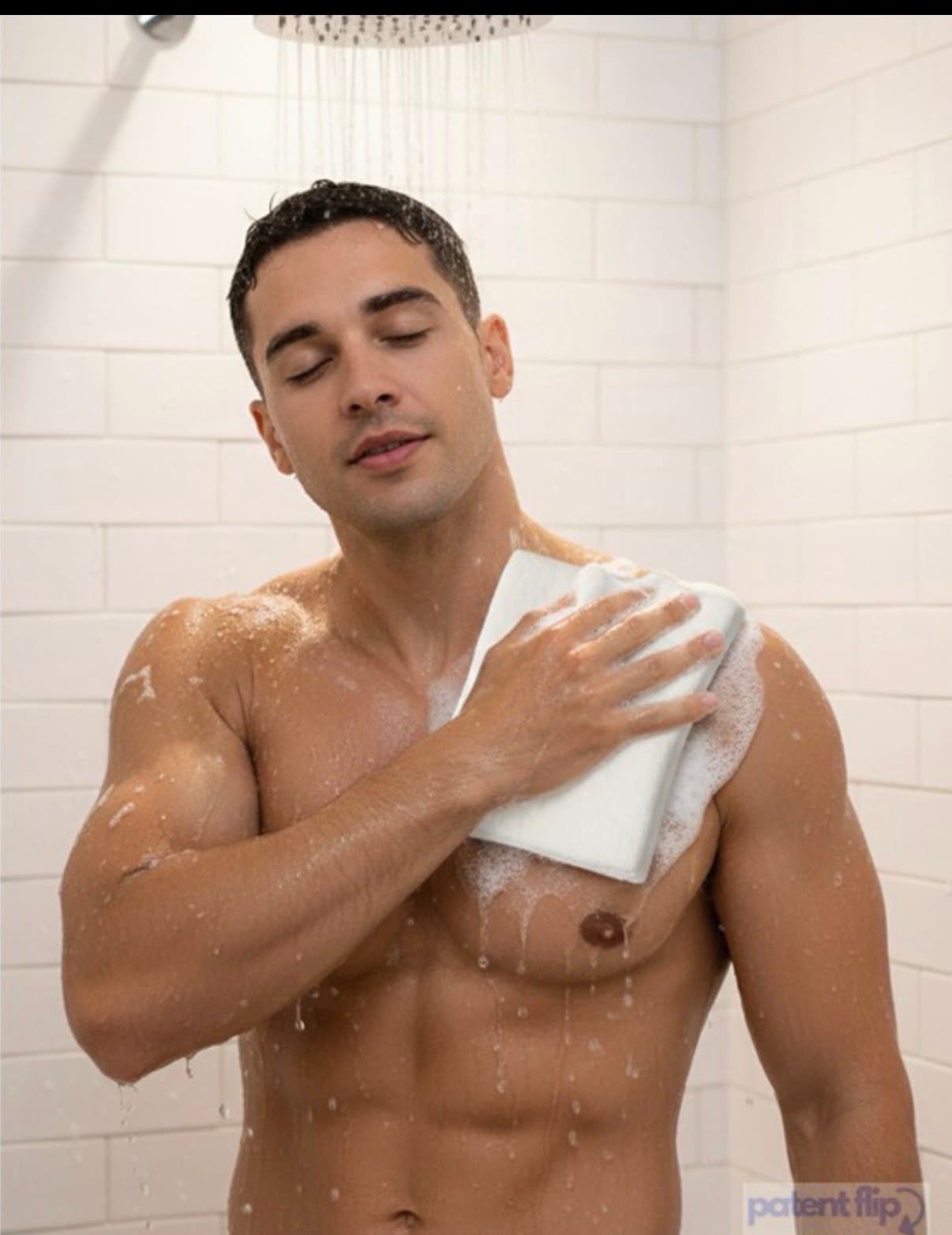 Soap Infused Disposable Washcloth Device And Method