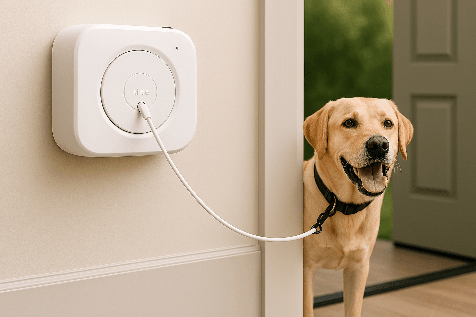 Retractable Wall-Mounted Pet Leash Module