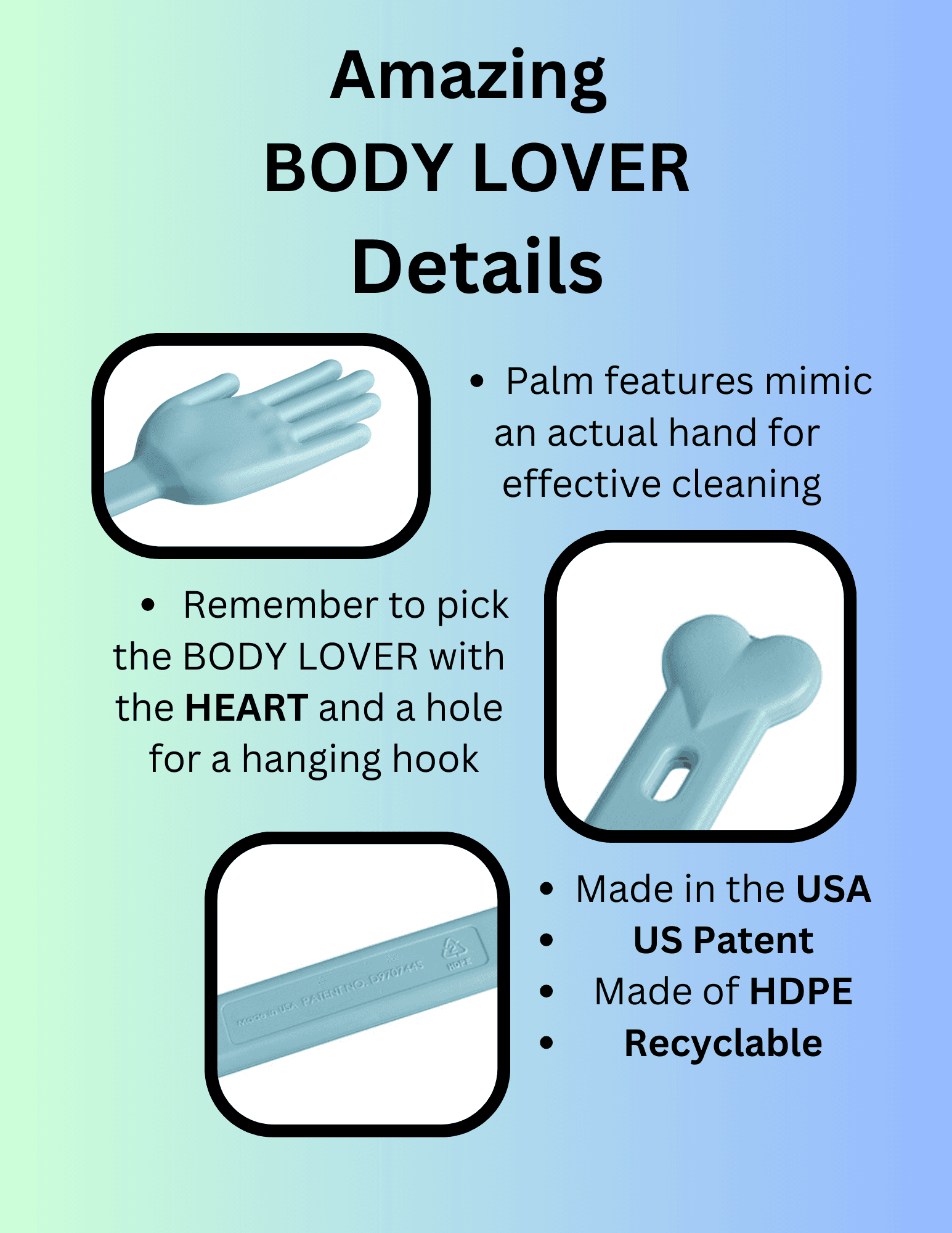 HAND SHAPED BODY SCRUBBER MASSAGER - Image 5