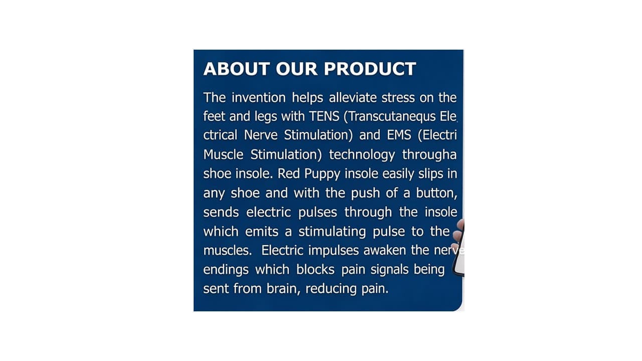 Footwear Insole With Electrical Stimulation - Image 4