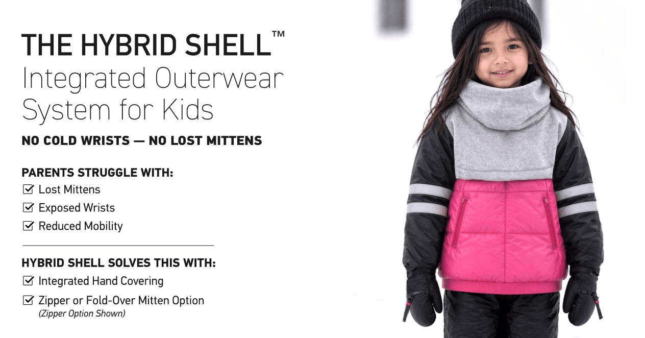 DICKEY ACCESSORY WITH INTEGRATED HAND COVERINGS—Hybrid Shell - Image 2