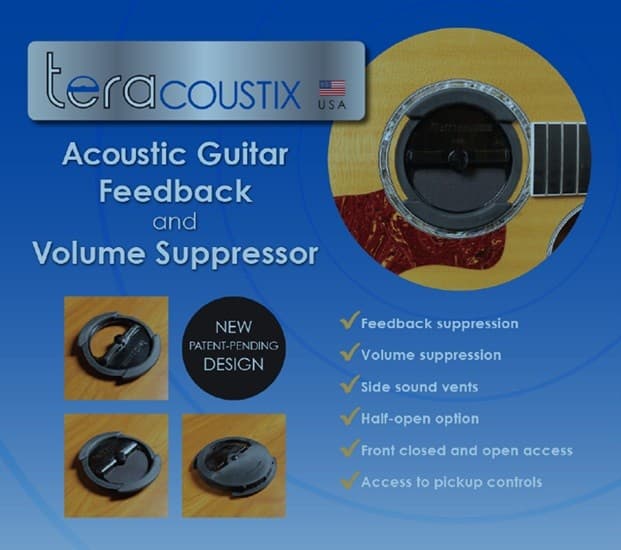 Adjustable Feedback Control Device For Acoustic Guitar