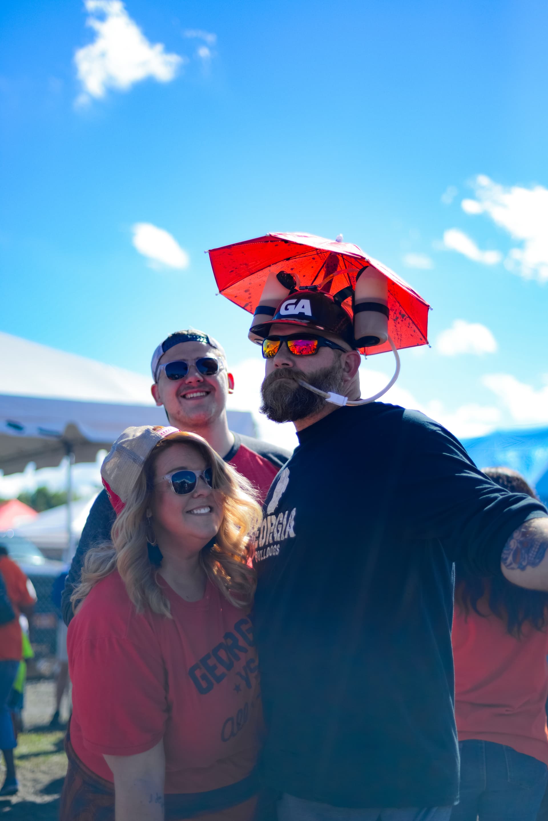 Beverage Dispensing Umbrella Headwear - Image 5