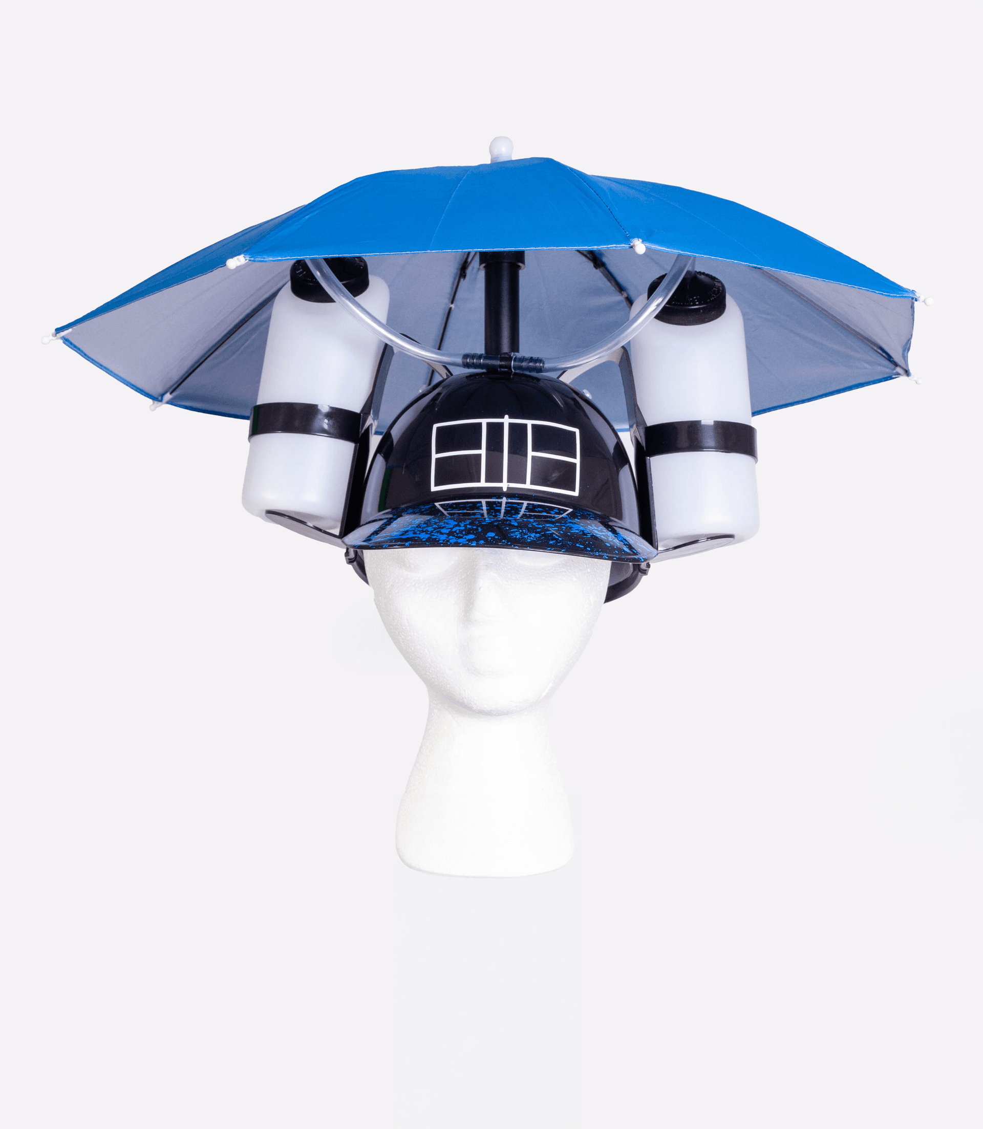Beverage Dispensing Umbrella Headwear - Image 2