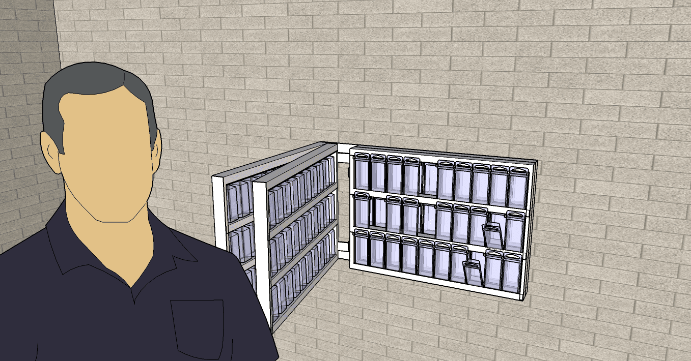 ORGANIZER SYSTEM FOR SCREWS, NUTS, WASHERS AND OTHER SMALL ITEMS - Image 1