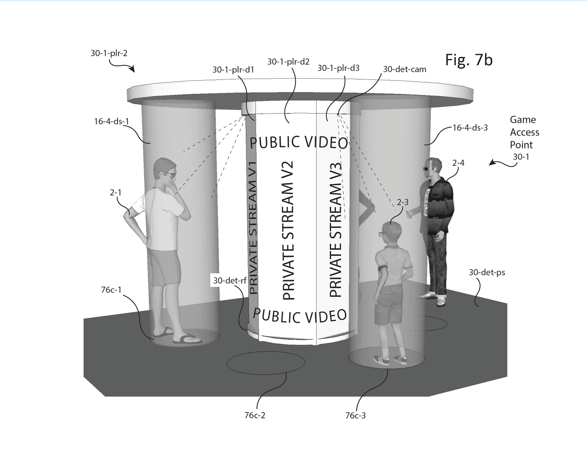 System And Method For Providing Multiple Spatially Overlapping Private Video Streams - Image 2